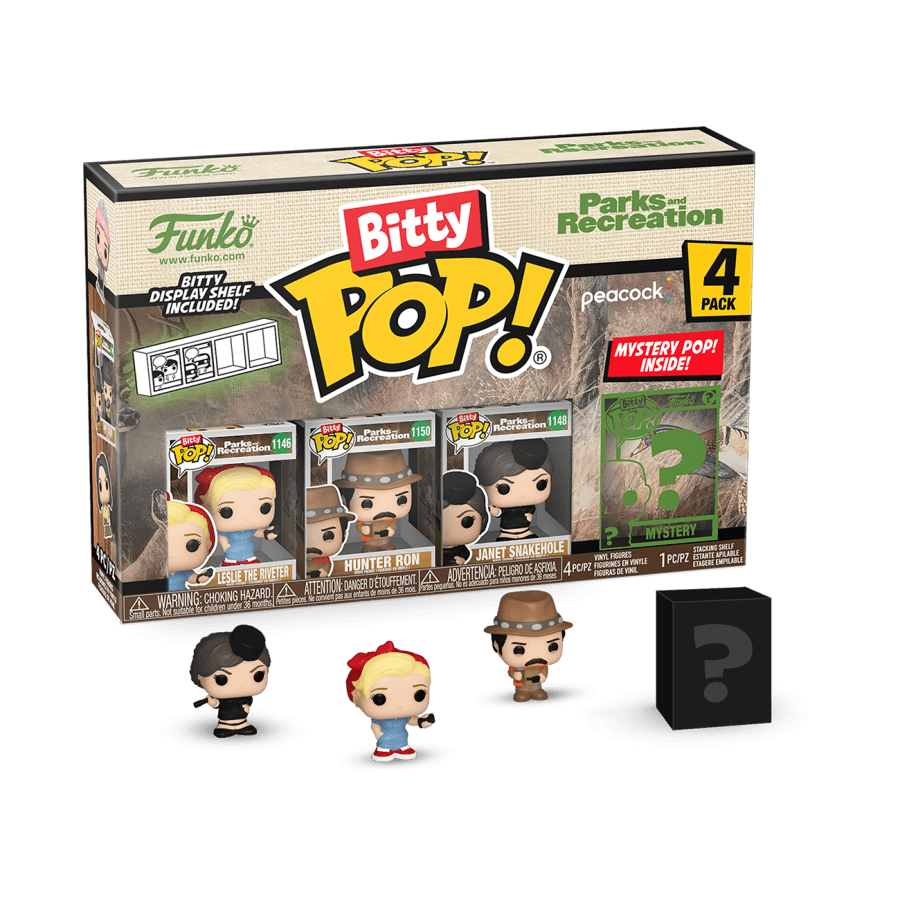 FUN75442 Parks & Recreation - Leslie Bitty Pop! 4-Pack - Funko - Titan Pop Culture