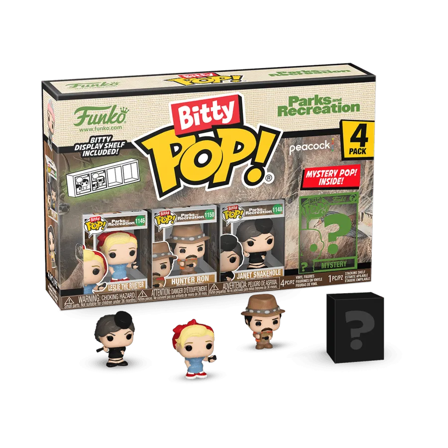 FUN75442 Parks & Recreation - Leslie Bitty Pop! 4-Pack - Funko - Titan Pop Culture