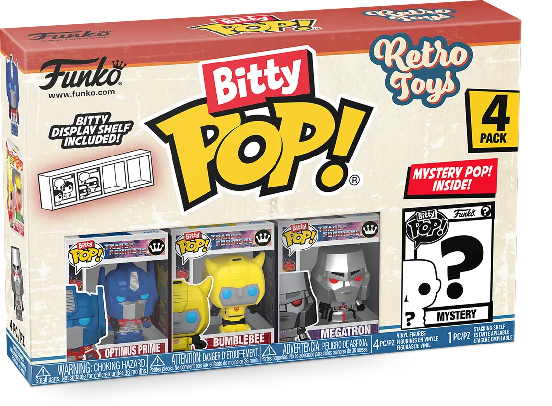 FUN75447 Retro Toys - Transformers Bitty Pop! 4-Pack - Funko - Titan Pop Culture