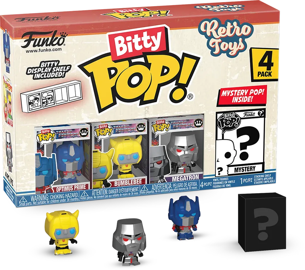 FUN75447 Retro Toys - Transformers Bitty Pop! 4-Pack - Funko - Titan Pop Culture