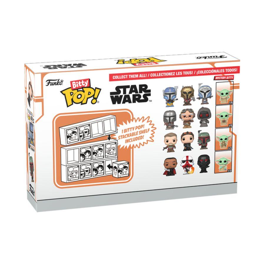 FUN75451 Star Wars: The Mandalorian - Heavy Mandalorian Bitty Pop! 4-Pack - Funko - Titan Pop Culture