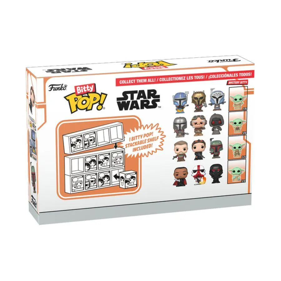 FUN75451 Star Wars: The Mandalorian - Heavy Mandalorian Bitty Pop! 4-Pack - Funko - Titan Pop Culture