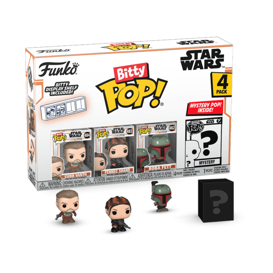 FUN75453 Star Wars: The Mandalorian - Cobb Vanth Bitty Pop! 4-Pack - Funko - Titan Pop Culture