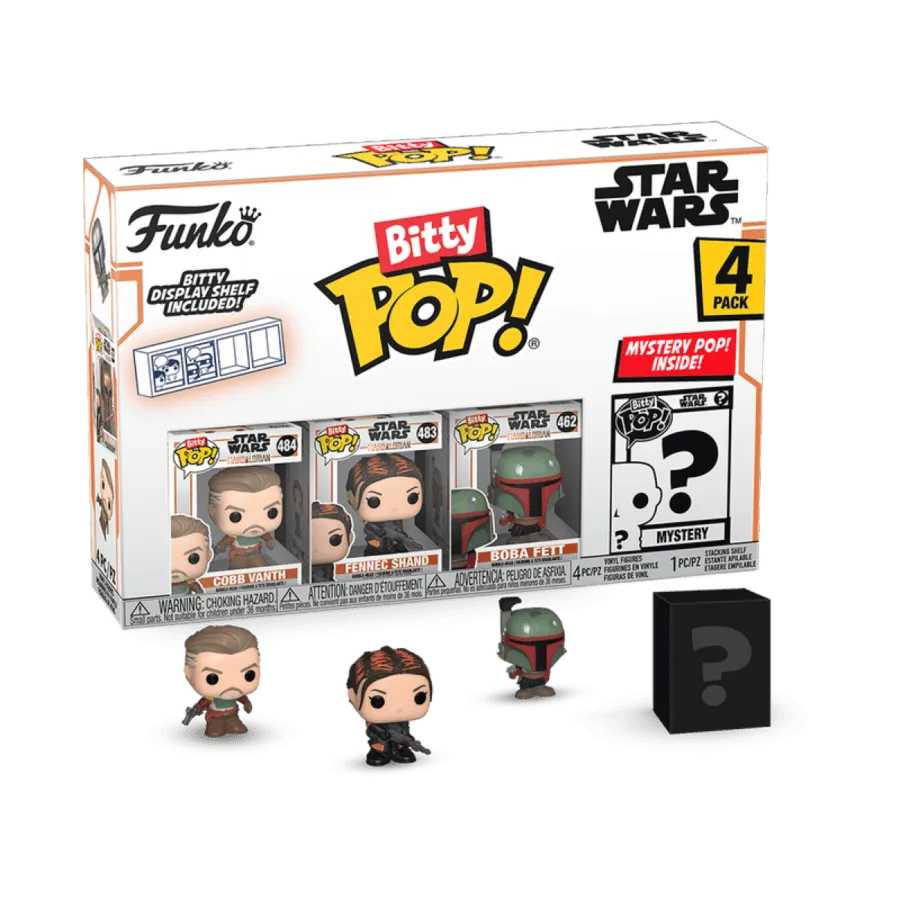 FUN75453 Star Wars: The Mandalorian - Cobb Vanth Bitty Pop! 4-Pack - Funko - Titan Pop Culture