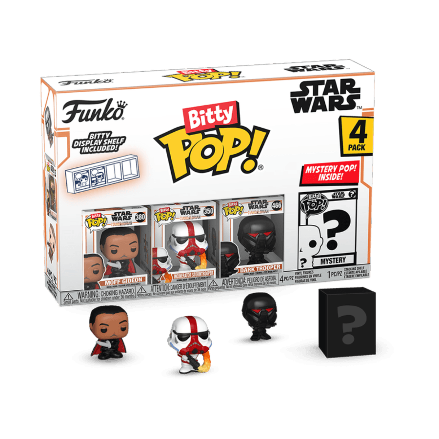 FUN75454 Star Wars: The Mandalorian - Moff Gideon Bitty Pop! 4-Pack - Funko - Titan Pop Culture