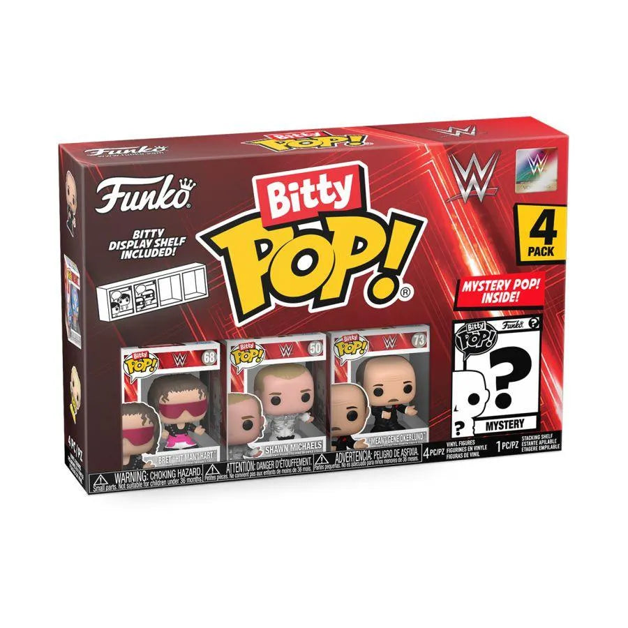 FUN75461 WWE - Bret Hart Bitty Pop! 4-Pack - Funko - Titan Pop Culture