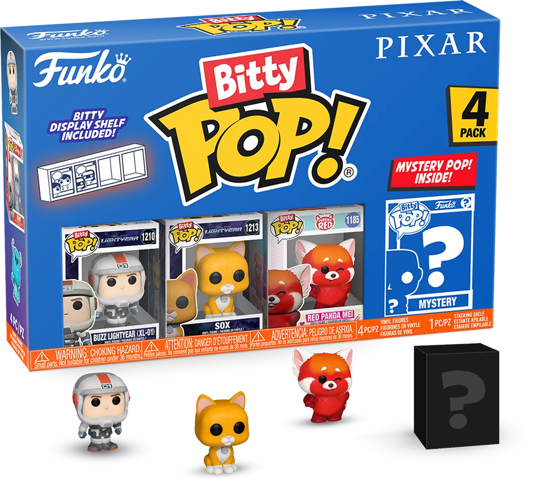 FUN75466 Pixar - Lightyear Bitty Pop! 4-Pack - Funko - Titan Pop Culture