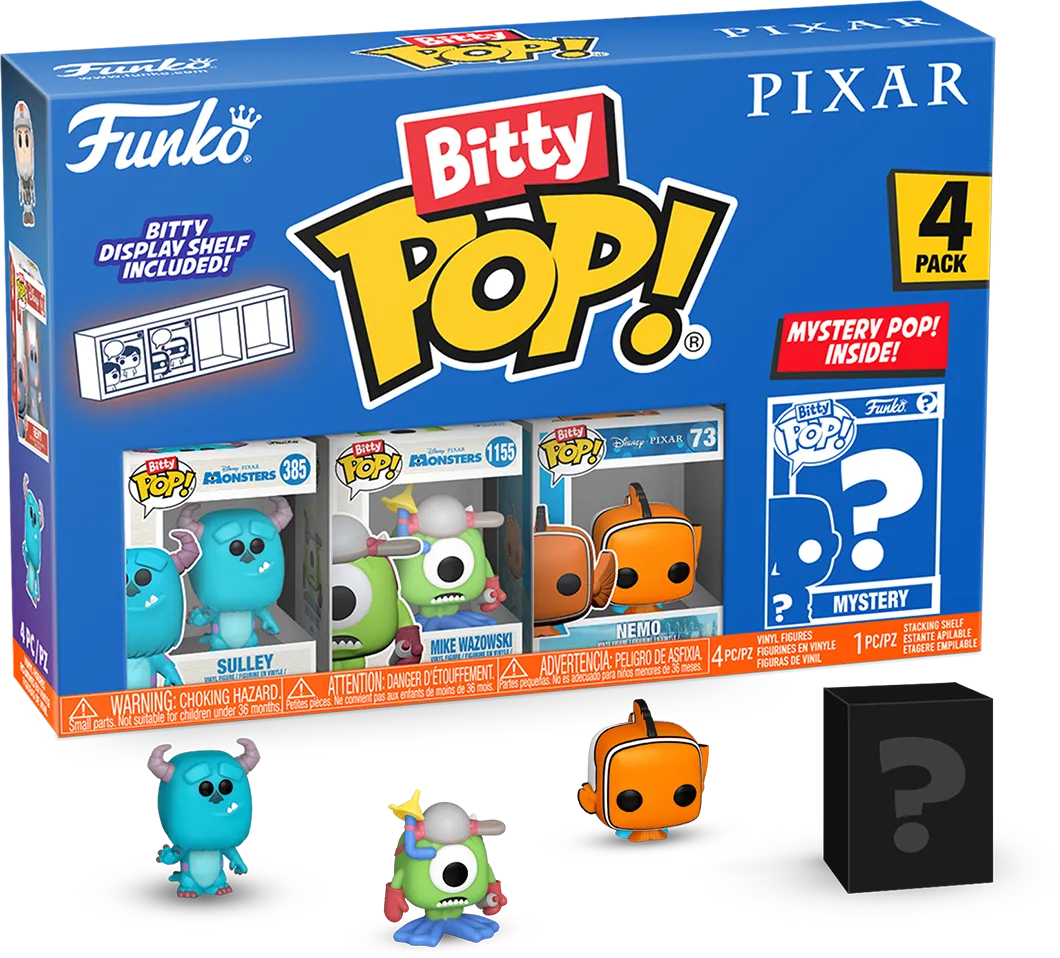 FUN75467 Pixar - Monsters Inc. Bitty Pop! 4-Pack - Funko - Titan Pop Culture