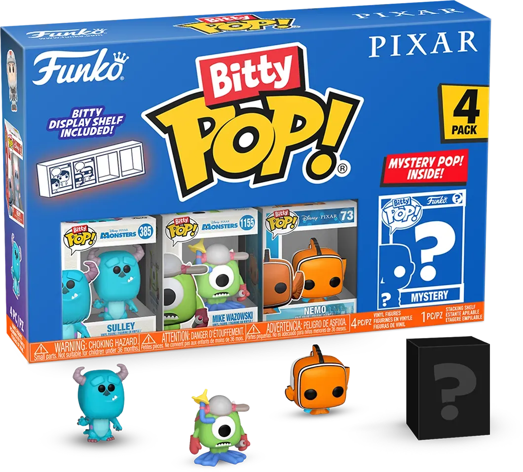 FUN75467 Pixar - Monsters Inc. Bitty Pop! 4-Pack - Funko - Titan Pop Culture