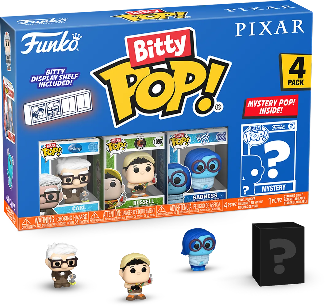 FUN75468 Pixar - UP Bitty Pop! 4-Pack - Funko - Titan Pop Culture