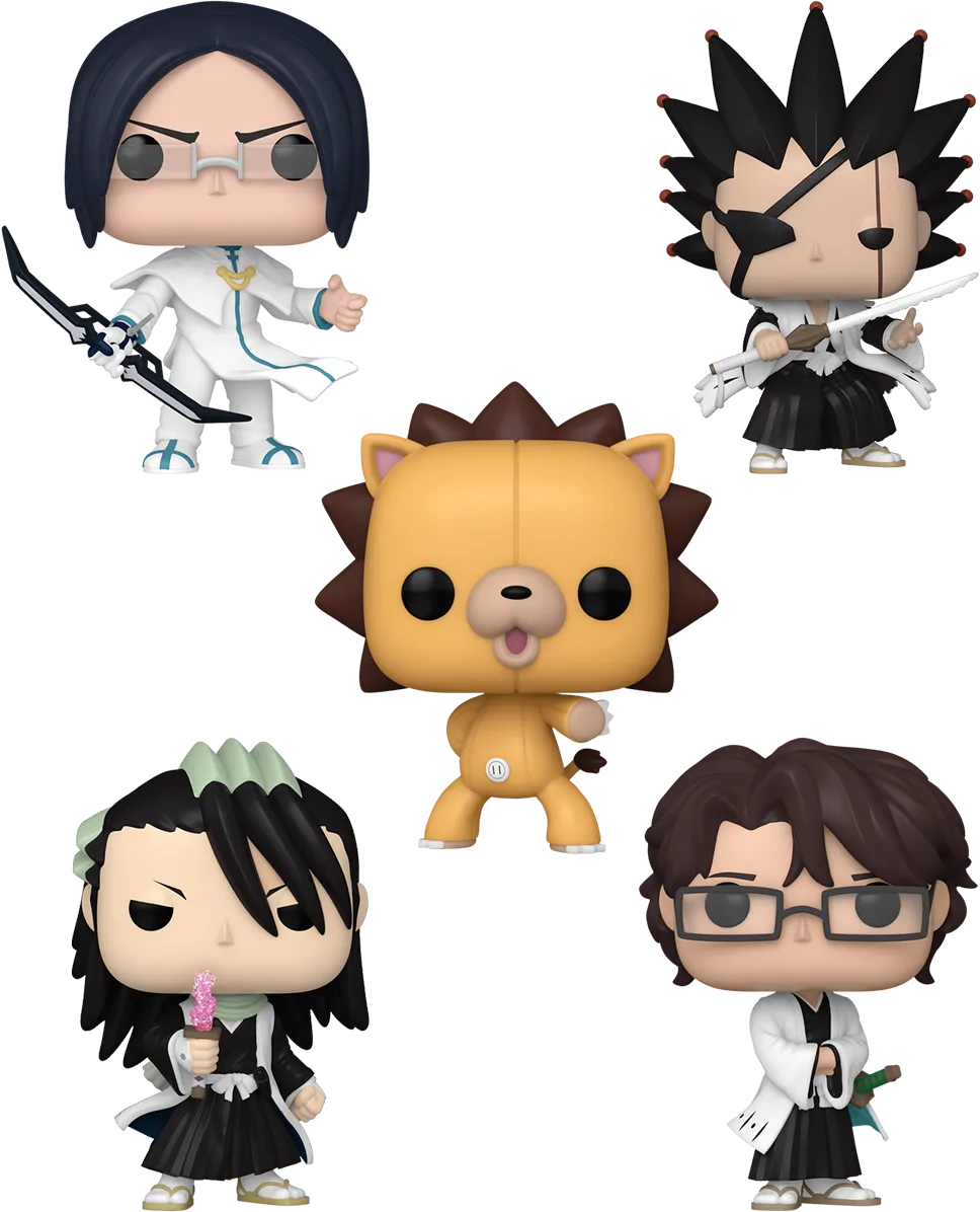 FUN75506 + FUN75507 + FUN75510 + FUN76683 + FUN77052 Bleach - For The Soul (with chase) Pop! Vinyl Bundle (Set of 5) - Funko - Titan Pop Culture