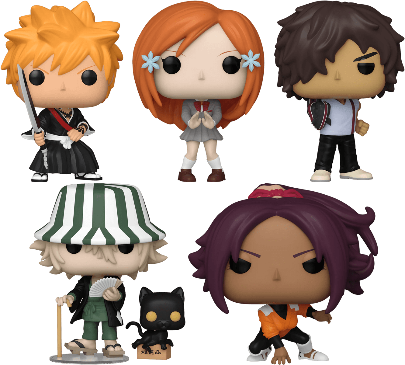 FUN75508 + FUN75515 + FUN75509 + FUN75511 + FUN75512 Bleach - Soul Reapers Pop! Vinyl Bundle (Set of 5) - Funko - Titan Pop Culture