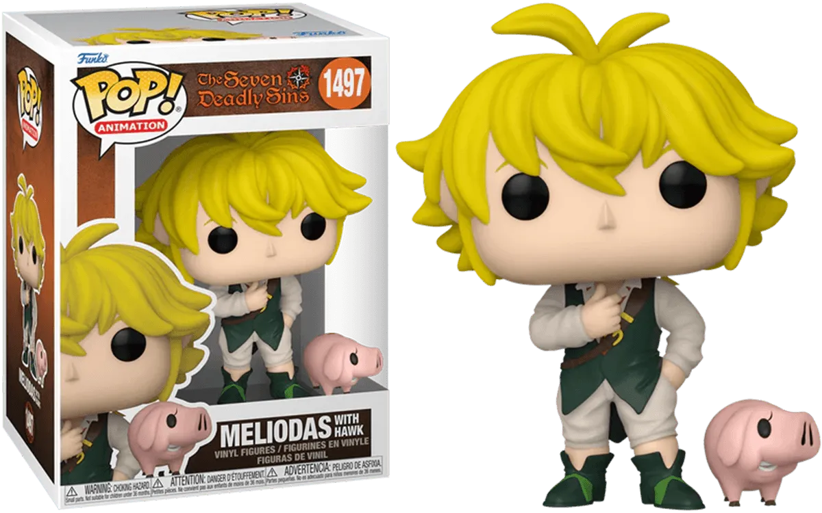 FUN75541 Seven Deadly Sins - Meliodas (with Hawk) Pop! Vinyl - Funko - Titan Pop Culture