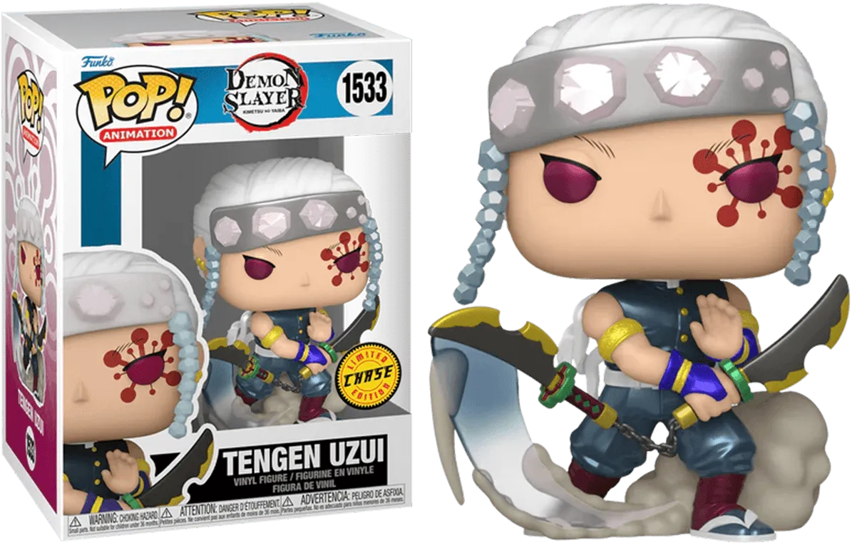 FUN75574CBUNDLE Demon Slayer - Tengen Uzui Pop! Vinyl - Chase Bundle - Funko - Titan Pop Culture