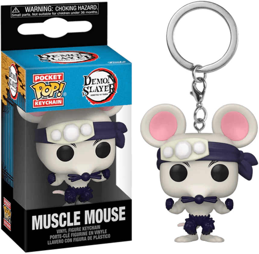 FUN75577 Demon Slayer - Muscle Mouse Pop! Keychain - Funko - Titan Pop Culture