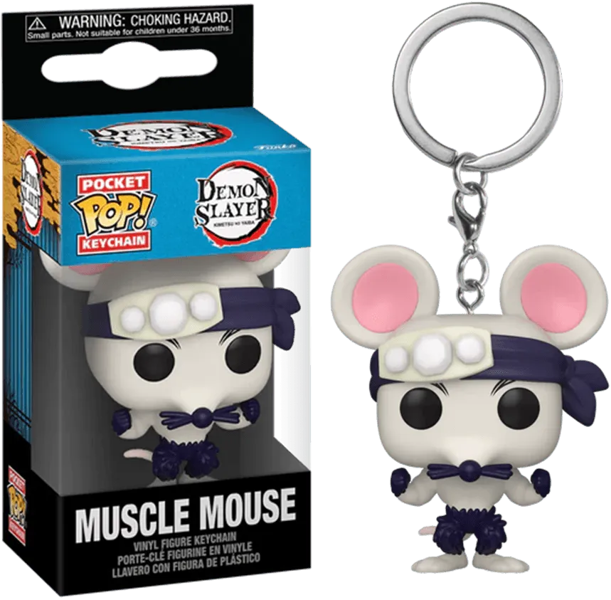 FUN75577 Demon Slayer - Muscle Mouse Pop! Keychain - Funko - Titan Pop Culture