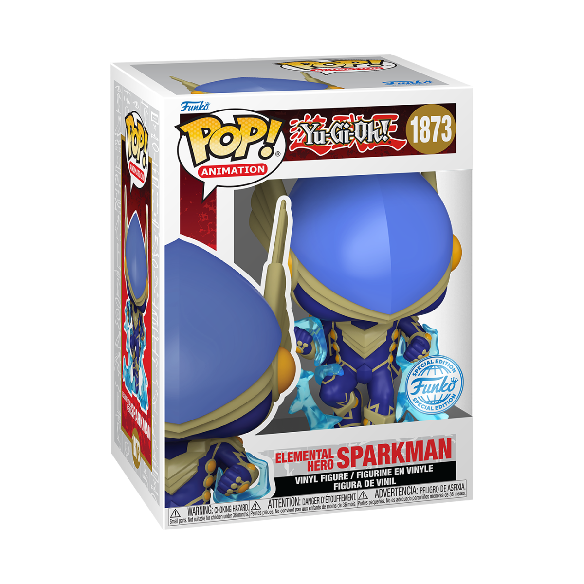 FUN75606 Yu-Gi-Oh! - Elemental Hero Sparkman US Exclusive Pop! Vinyl [RS] - Funko - Titan Pop Culture