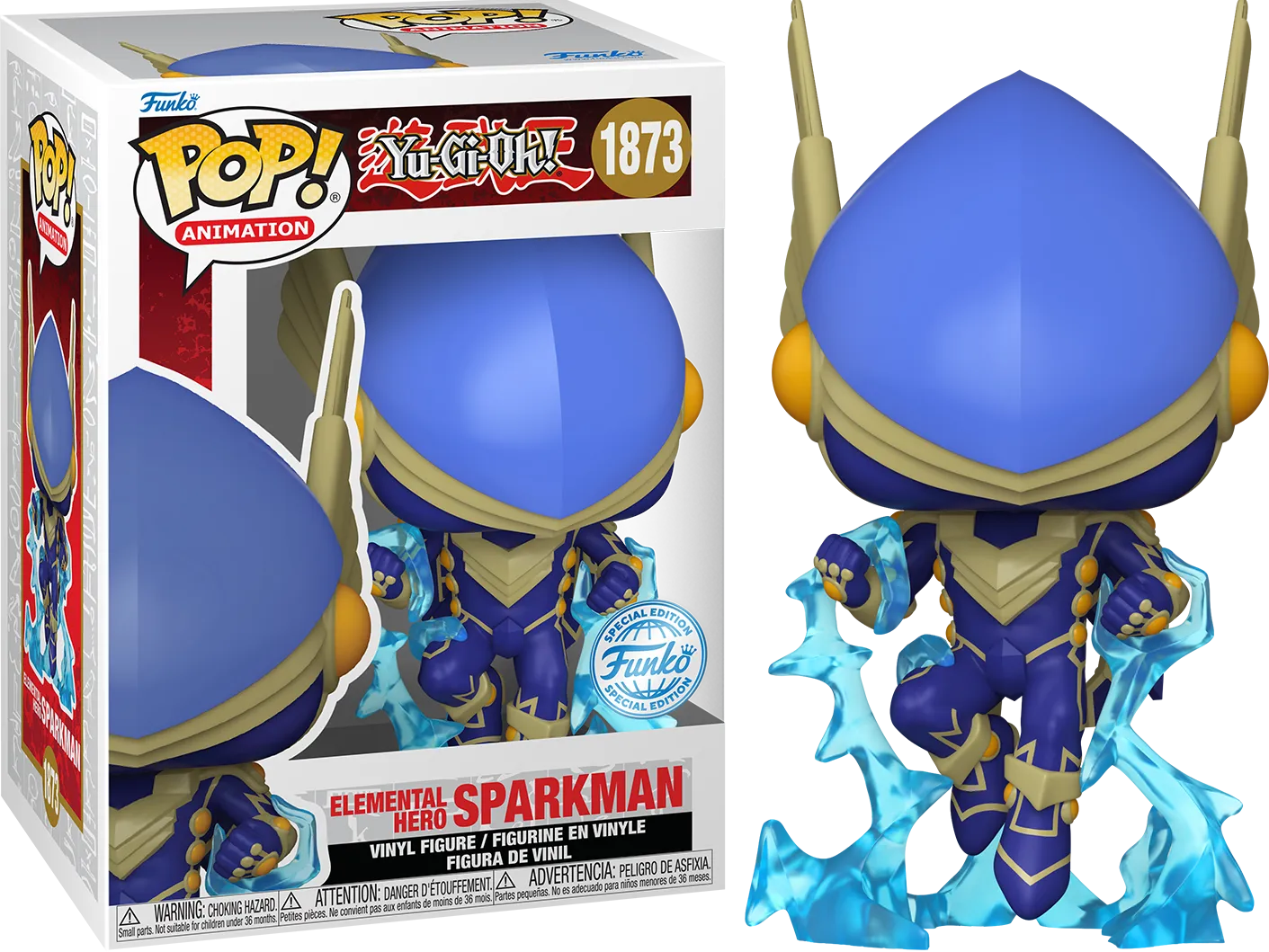 FUN75606 Yu-Gi-Oh! - Elemental Hero Sparkman US Exclusive Pop! Vinyl [RS] - Funko - Titan Pop Culture