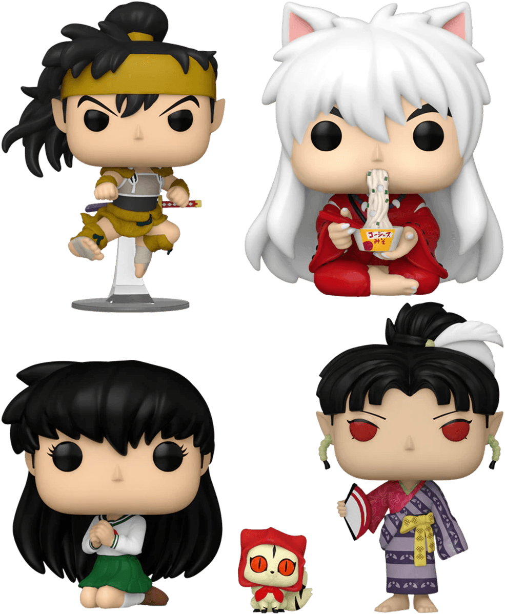 FUN75611 + FUN76196 + FUN75615 + FUN75610 Inuyasha - Seekers of the Sacred Jewel Pop! Vinyl Bundle (Set of 4) - Funko - Titan Pop Culture