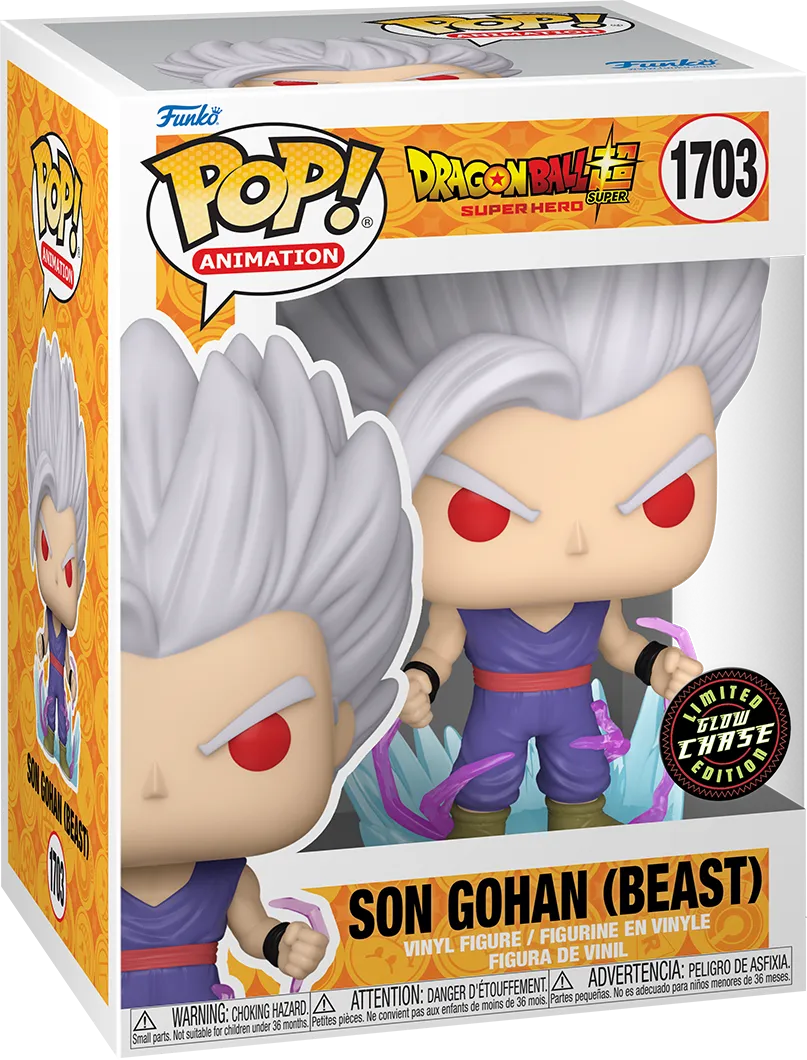 Dragon Ball Super: Super Hero - Son Gohan (Beast) Pop! Vinyl - Chase Bundle / Case