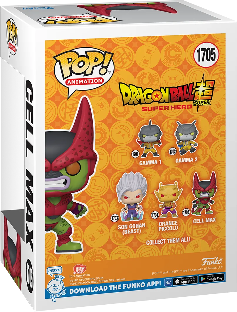 FUN75639 Dragon Ball Super: Super Hero - Cell Max Pop! Vinyl - Funko TBA - Titan Pop Culture