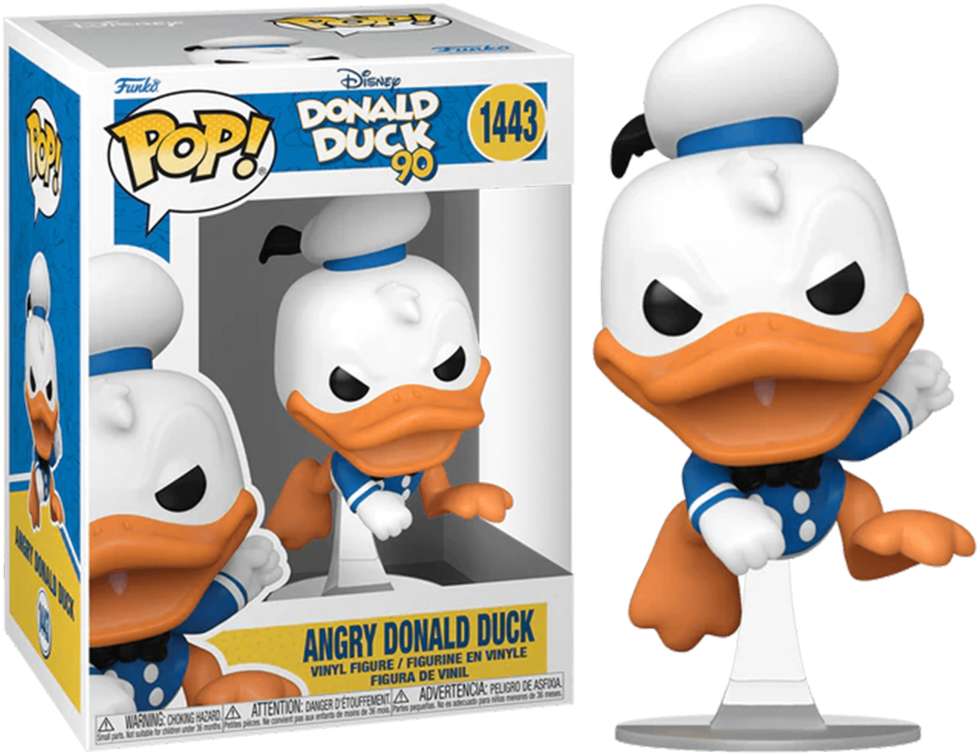 FUN75723 Donald Duck: 90th Anniversary - Donald Duck (Angry) Pop! Vinyl - Funko - Titan Pop Culture