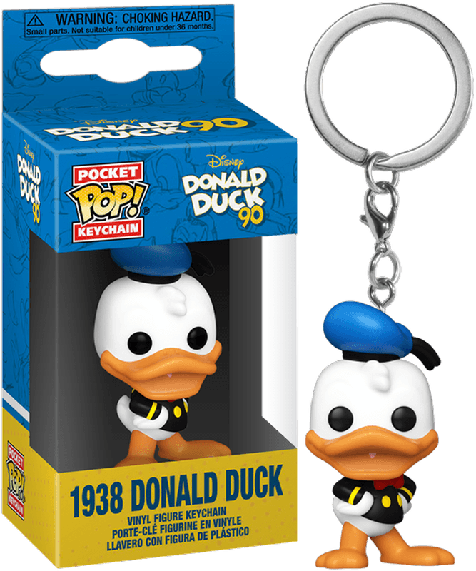 FUN75726 Donald Duck: 90th Anniversary - Donald Duck (1938) Pop! Keychain - Funko - Titan Pop Culture