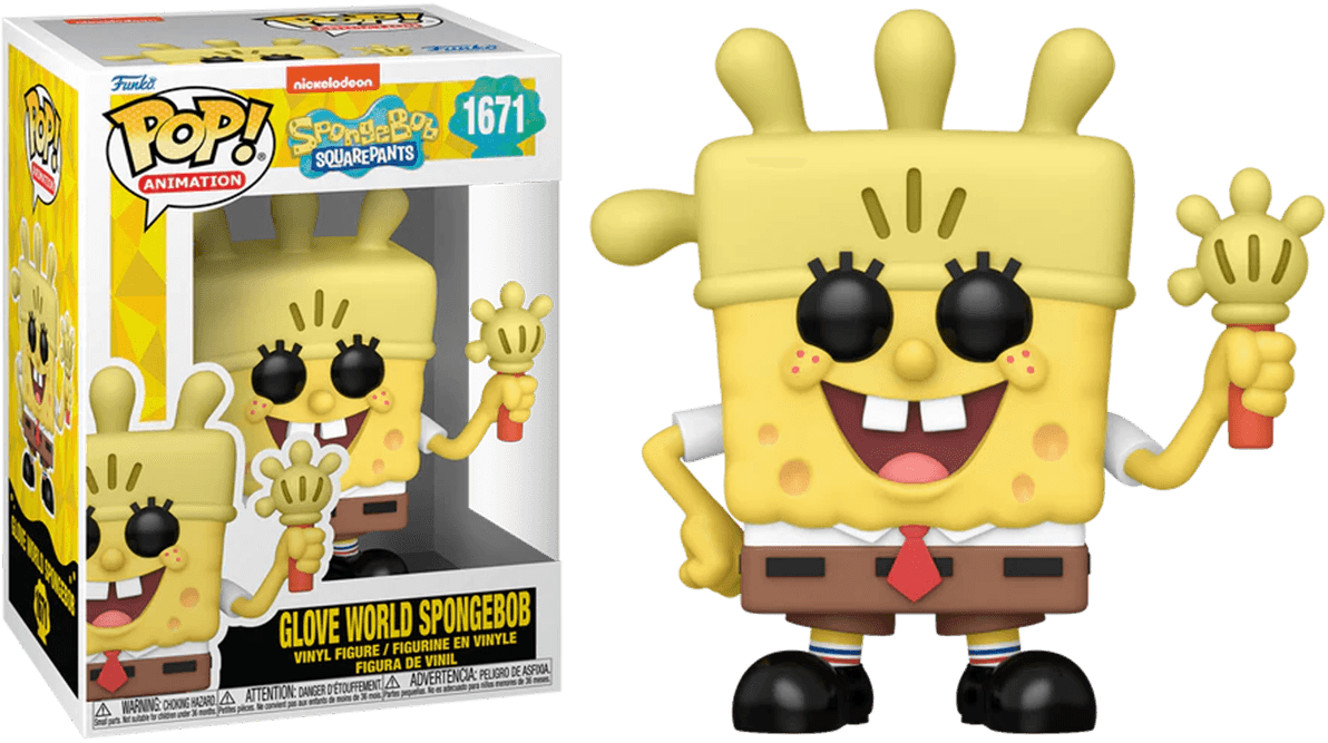 FUN75734 Spongebob: 25th Anniversary - Glove World Spongebob Pop! Vinyl - Funko - Titan Pop Culture