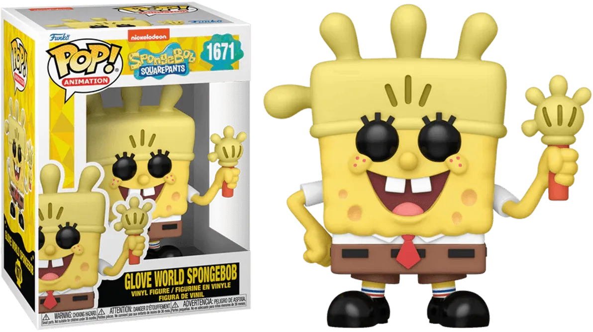 FUN75734 Spongebob: 25th Anniversary - Glove World Spongebob Pop! Vinyl - Funko - Titan Pop Culture