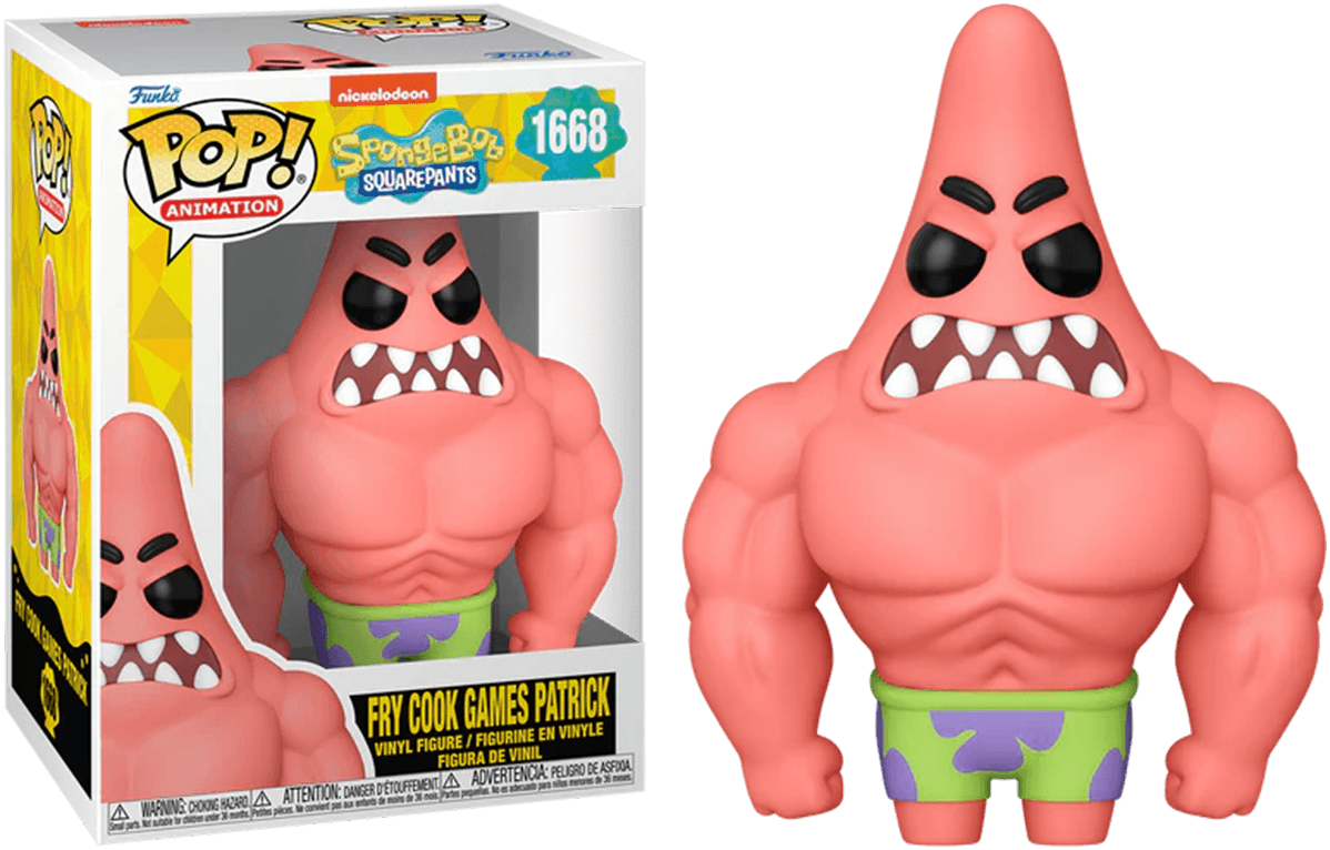 FUN75736 Spongebob: 25th Anniversary - Fry Cook Games Patrick Pop! Vinyl - Funko - Titan Pop Culture