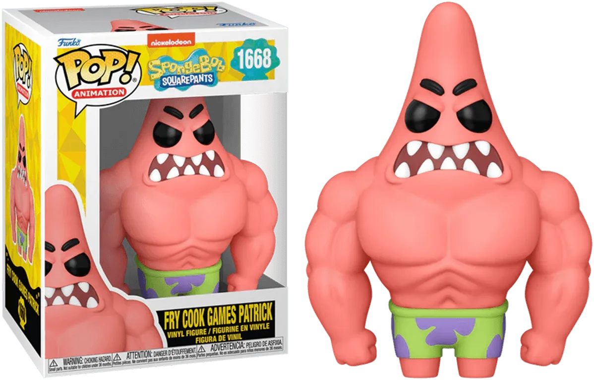 FUN75736 Spongebob: 25th Anniversary - Fry Cook Games Patrick Pop! Vinyl - Funko - Titan Pop Culture