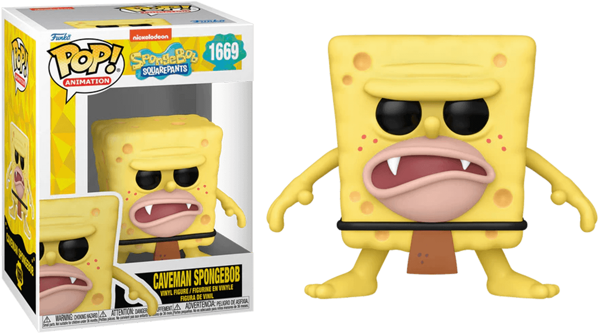FUN75737 Spongebob: 25th Anniversary - Caveman Spongebob Pop! Vinyl - Funko - Titan Pop Culture