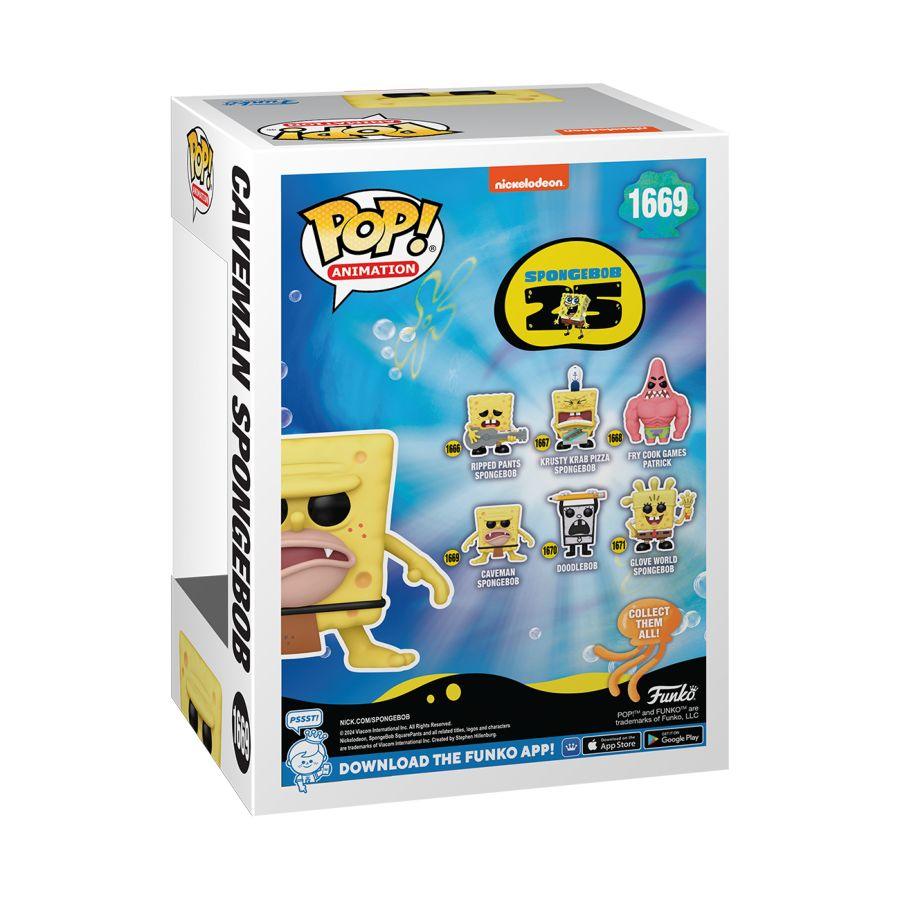 FUN75737 Spongebob: 25th Anniversary - Caveman Spongebob Pop! Vinyl - Funko - Titan Pop Culture