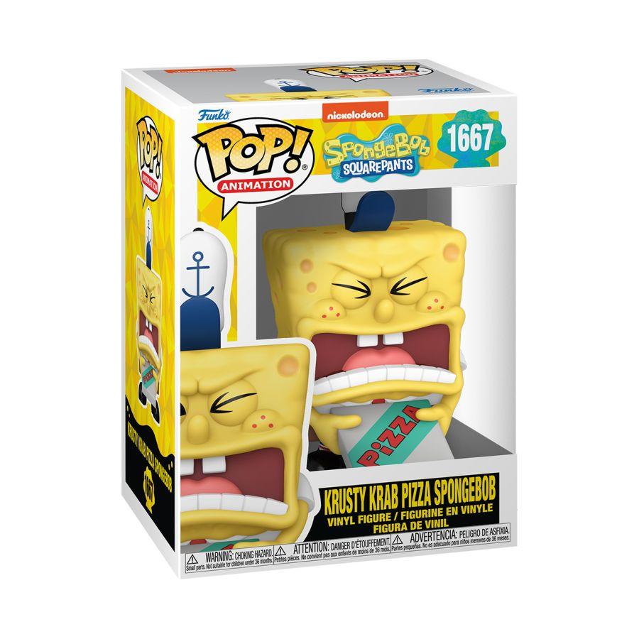 FUN75738 Spongebob: 25th Anniversary - Krusty Krab Pizza Spongebob Pop! Vinyl - Funko - Titan Pop Culture