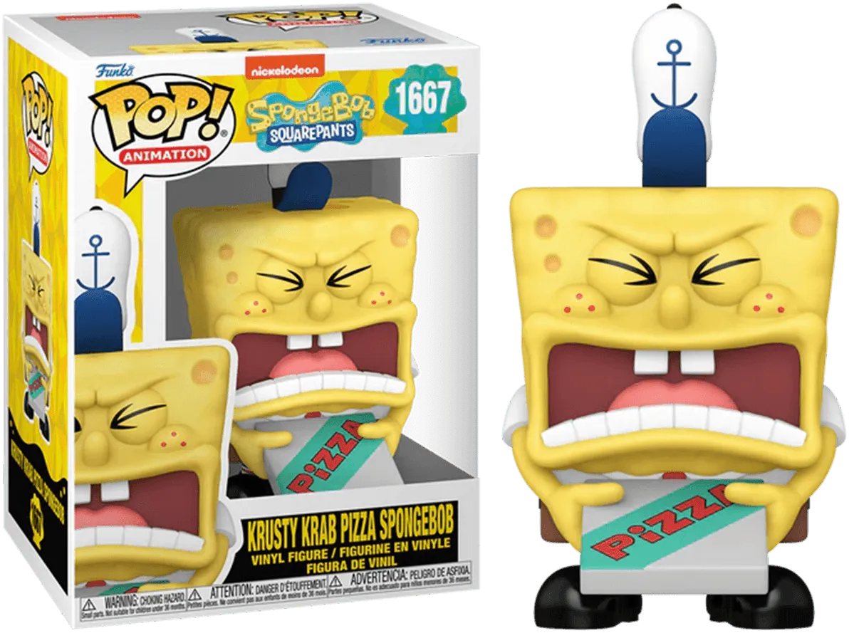 FUN75738 Spongebob: 25th Anniversary - Krusty Krab Pizza Spongebob Pop! Vinyl - Funko - Titan Pop Culture