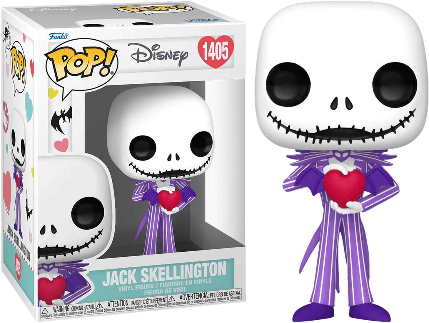 FUN75767 The Nightmare Before Christmas: Valentines 2024 - Jack Pop! Vinyl - Funko TBA - Titan Pop Culture