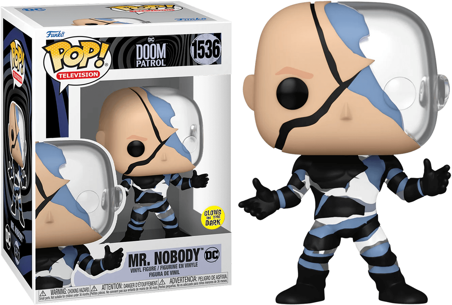 FUN75891 Doom Patrol (2019) - Mr Nobody Glow-in-the-Dark Pop! Vinyl - Funko - Titan Pop Culture