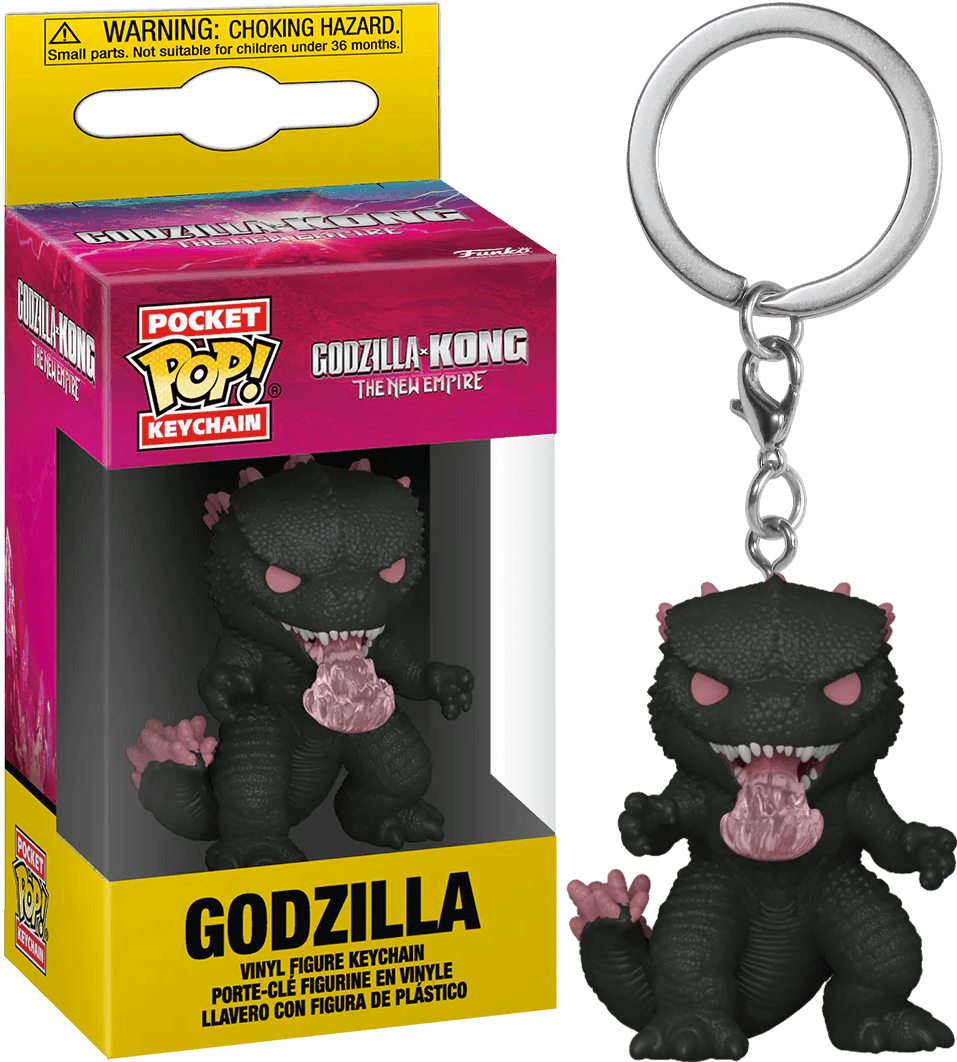 FUN75923 Godzilla vs Kong: The New Empire - Godzilla Pop! Keychain - Funko TBA - Titan Pop Culture