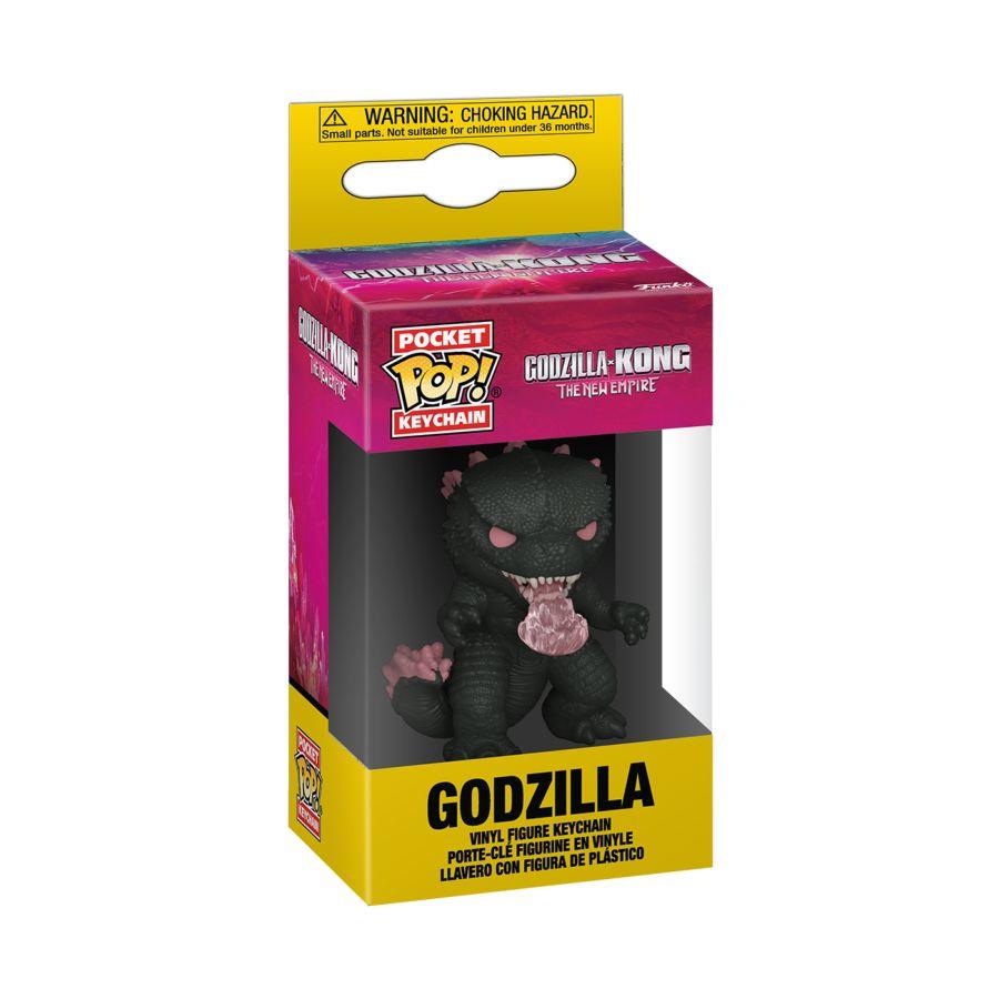 FUN75923 Godzilla vs Kong: The New Empire - Godzilla Pop! Keychain - Funko TBA - Titan Pop Culture