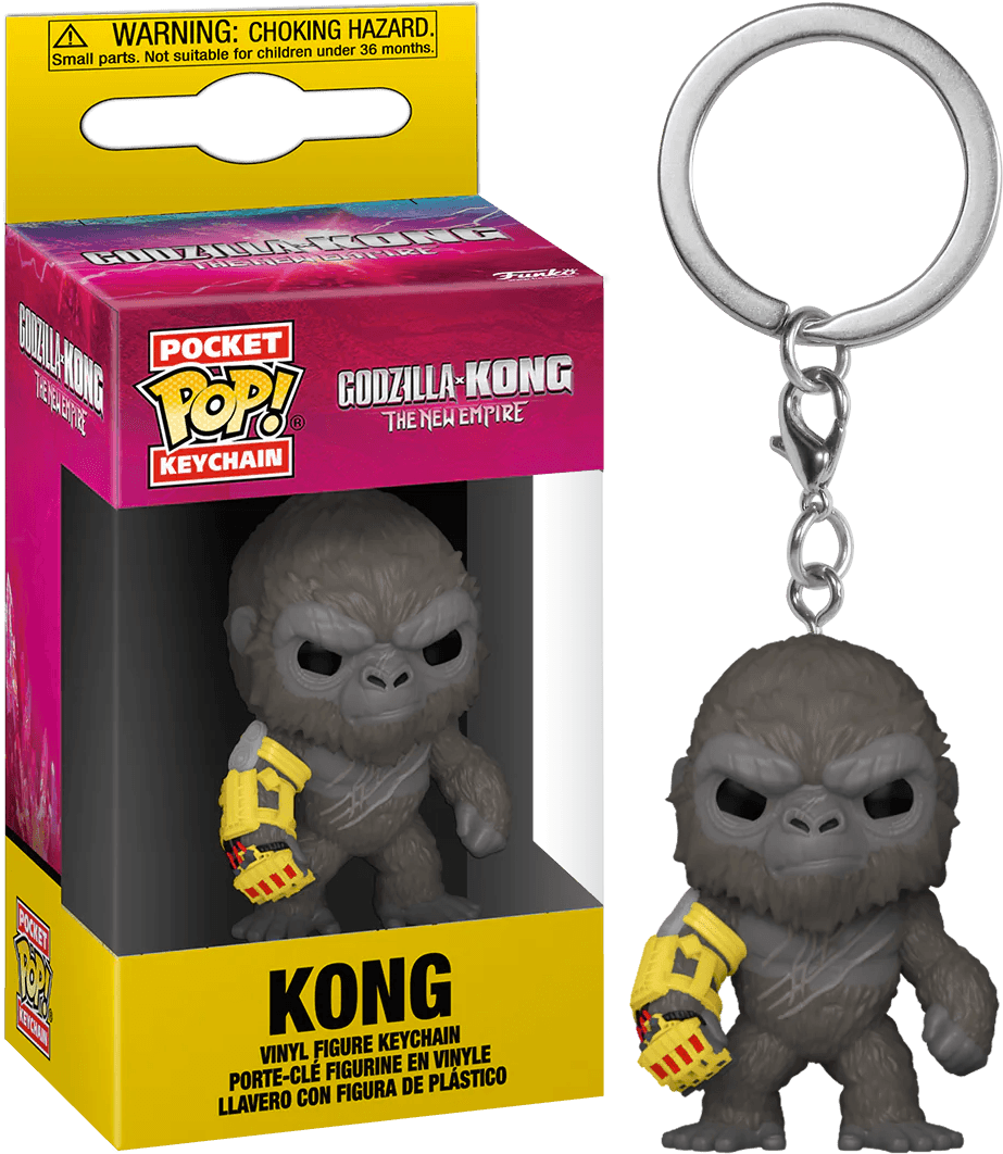 FUN75924 Godzilla vs Kong: The New Empire - Kong w/Mech Arm Pop! Keychain - Funko - Titan Pop Culture