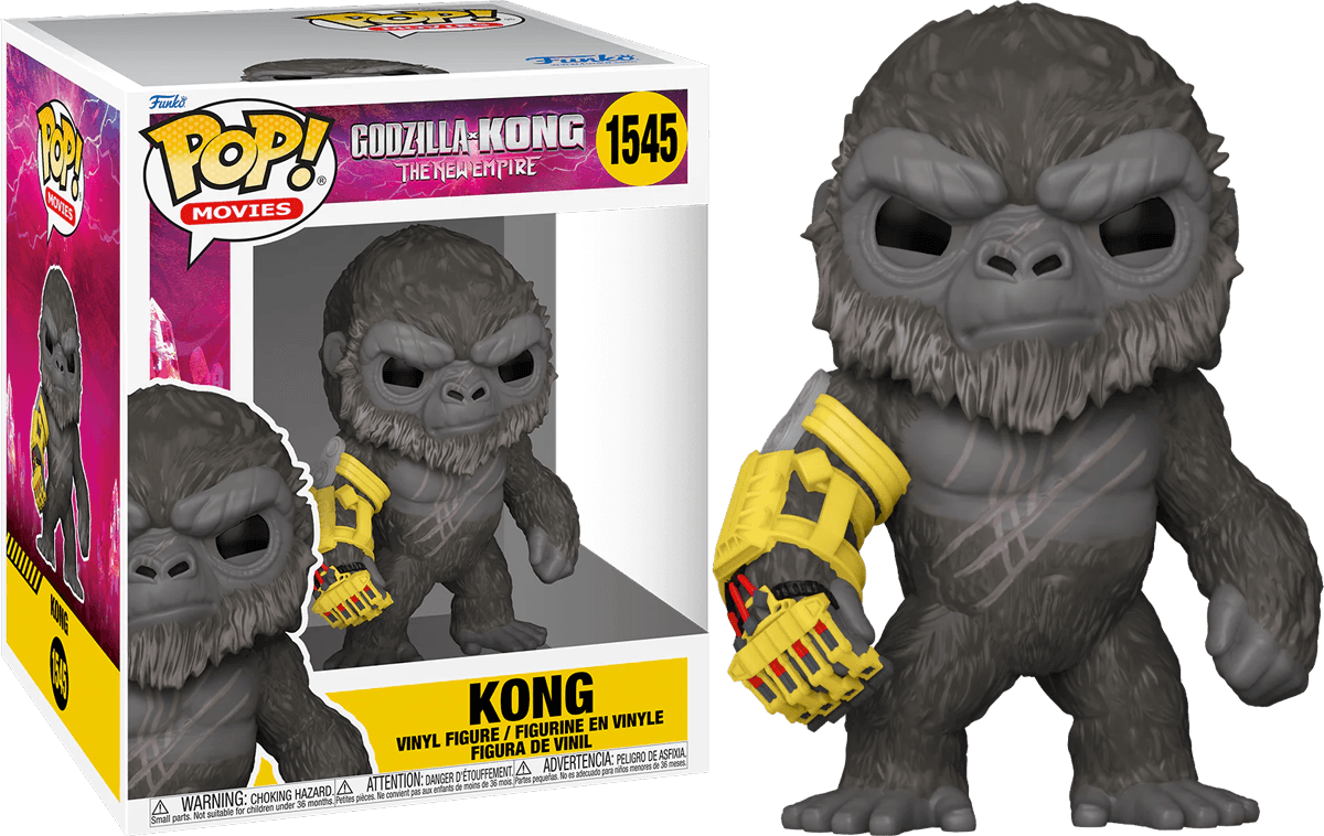 FUN75931 Godzilla vs. Kong 2: The New Empire - Kong with Mechanical Arm Super Sized 6" Pop! Vinyl - Funko - Titan Pop Culture