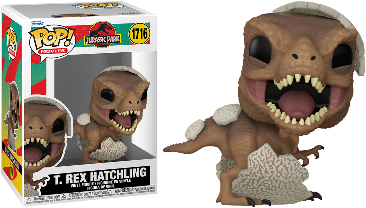 FUN75986 Jurassic Park - T. Rex Hatchling Pop! Vinyl - Funko - Titan Pop Culture