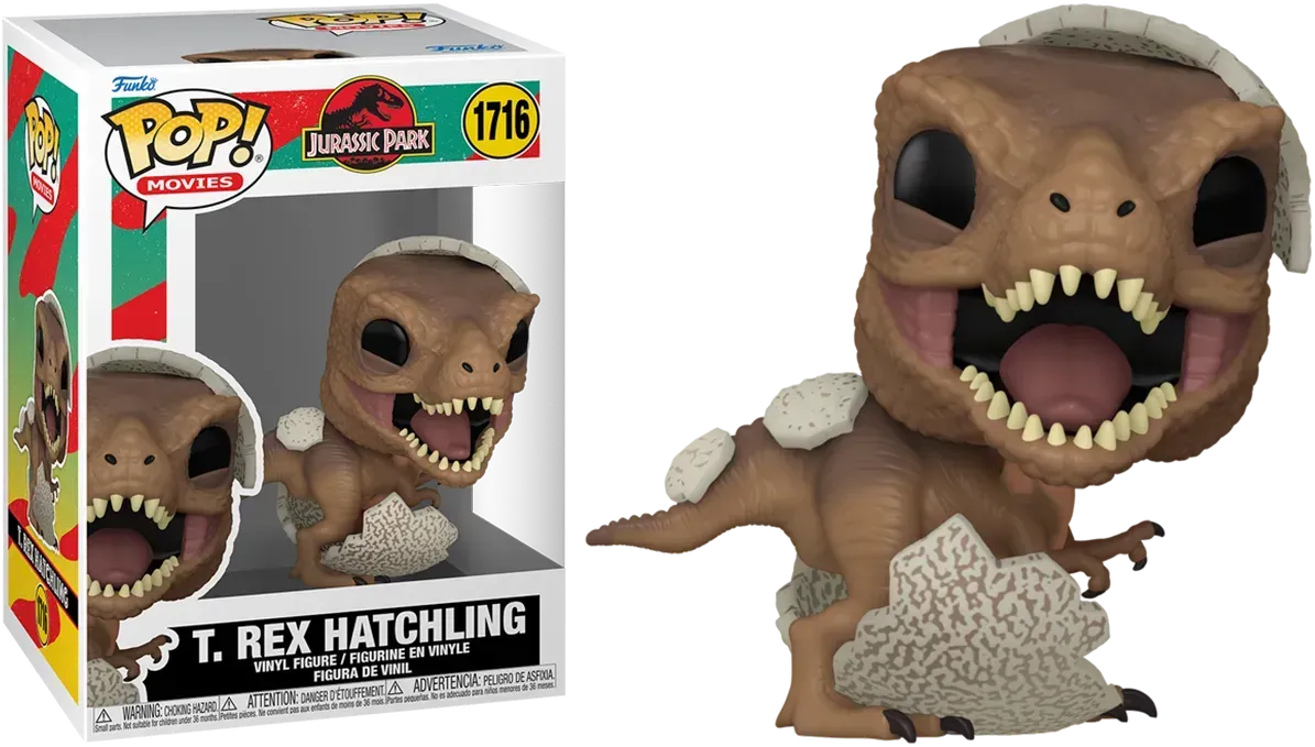 FUN75986 Jurassic Park - T. Rex Hatchling Pop! Vinyl - Funko - Titan Pop Culture