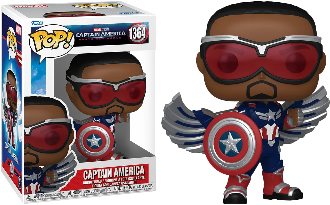 FUN75990 Captain America: Brave New World - Captain America (Sam Wilson) Pop! Vinyl - Funko - Titan Pop Culture