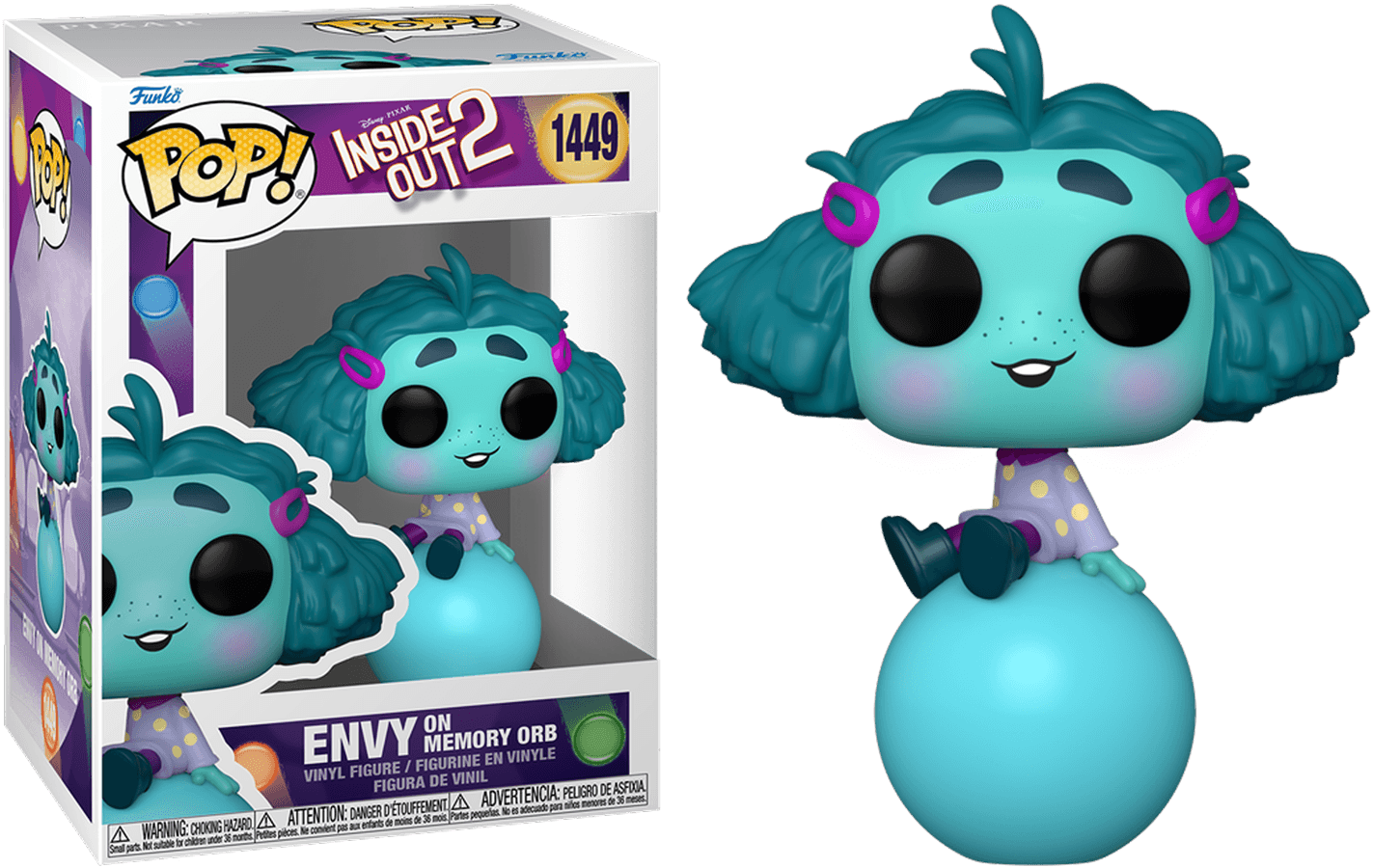 FUN75998 Inside Out 2 - Envy on Memory Orb Pop! Vinyl - Funko - Titan Pop Culture