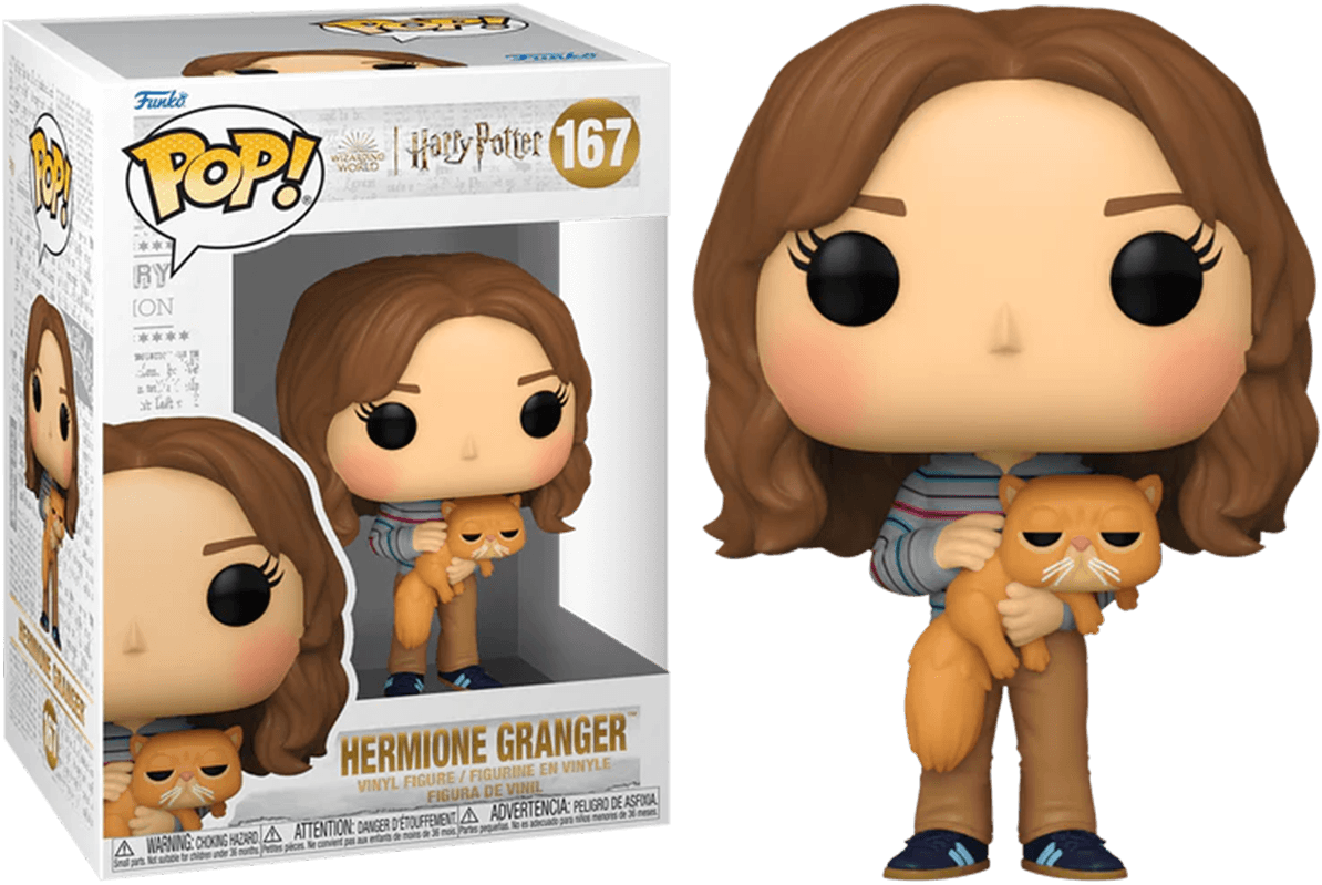 FUN76010 Harry Potter - Hermione with Crookshanks Pop! Vinyl - Funko TBA - Titan Pop Culture