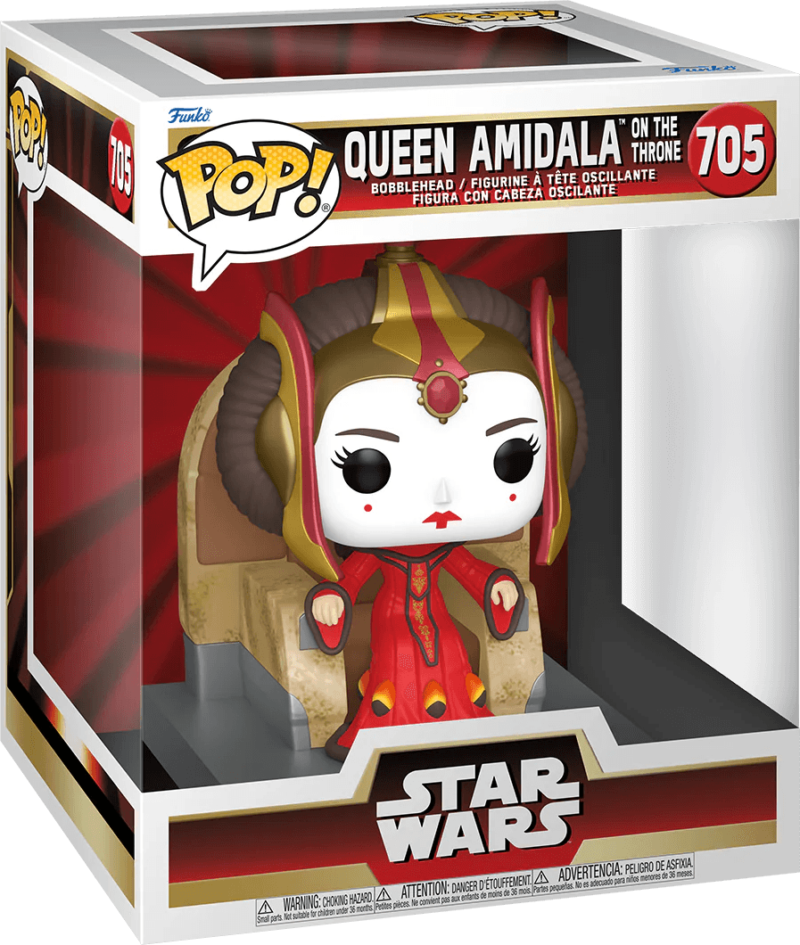 FUN76012 Star Wars: Phantom Menace 25th Anniversary - Queen Amidala on Throne Pop! Deluxe - Funko - Titan Pop Culture