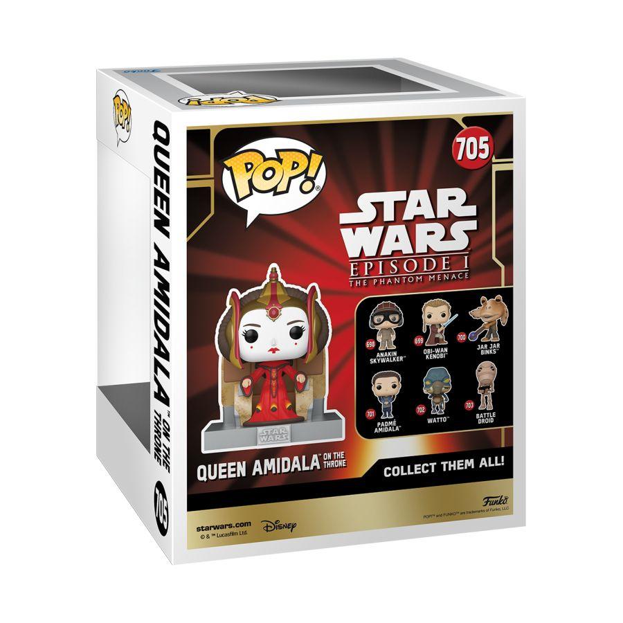 FUN76012 Star Wars: Phantom Menace 25th Anniversary - Queen Amidala on Throne Pop! Deluxe - Funko - Titan Pop Culture