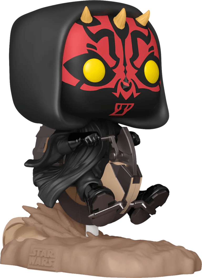 FUN76014 Star Wars: Phantom Menace 25th Anniversary - Darth Maul on Bloodfin Pop! Ride - Funko - Titan Pop Culture