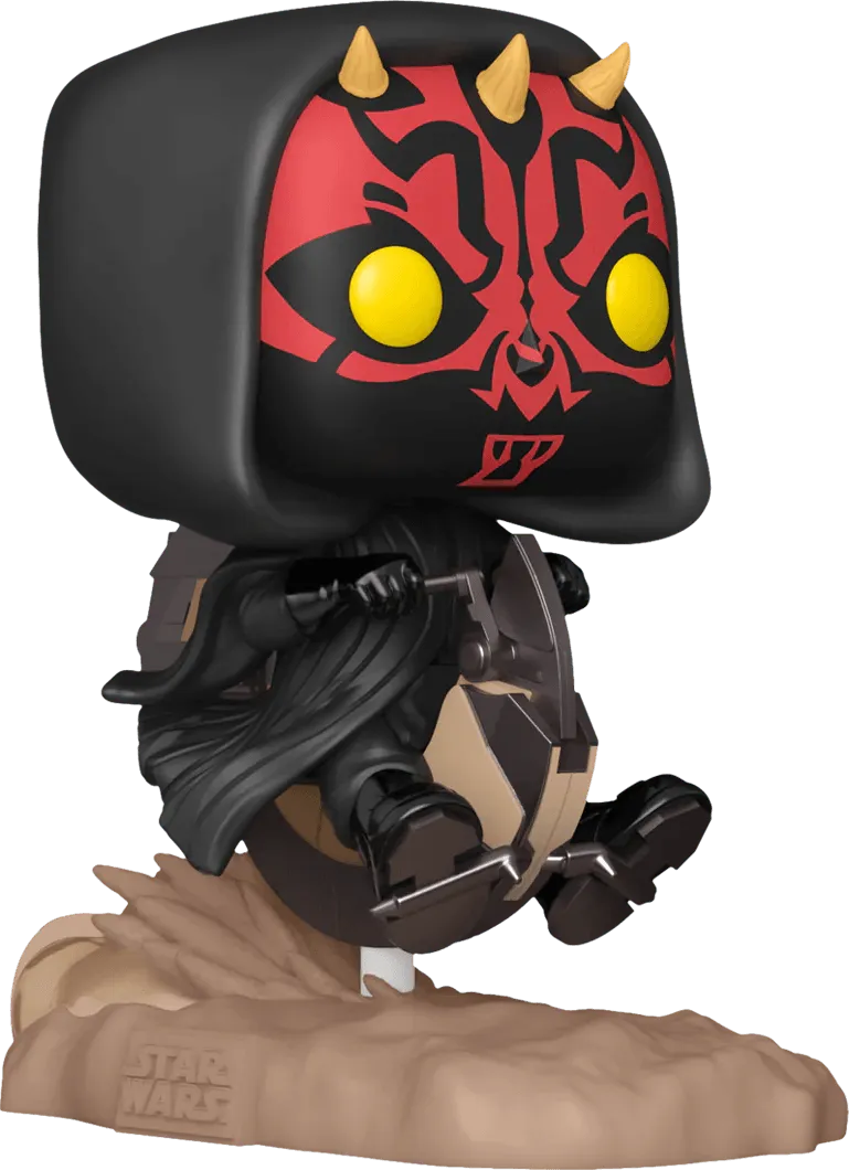 FUN76014 Star Wars: Phantom Menace 25th Anniversary - Darth Maul on Bloodfin Pop! Ride - Funko - Titan Pop Culture